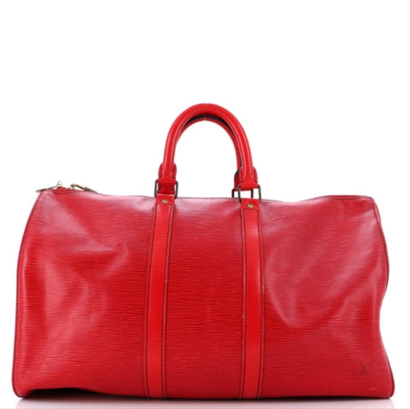 Louis Vuitton Keep All Red Epi 50 - Picture 1 of 12